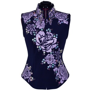 Navy Lilac Vest- Custom Show Clothing