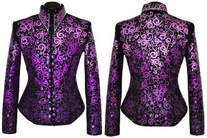 Purple Ombre Couture Jacket Custom Show Clothing