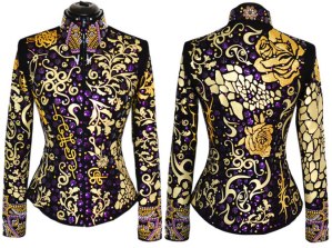 Golden Purple-Custom-Show-Clothing