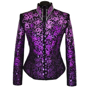 Purple Ombre Couture Jacket_Western_Show_Clothing